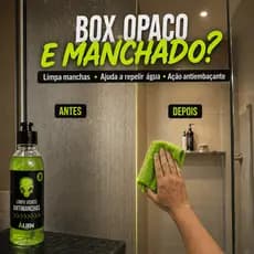 Limpa Vidros Antimanchas Alien Ind para Box Blindex Espelho Janela Vitrine Repele Água