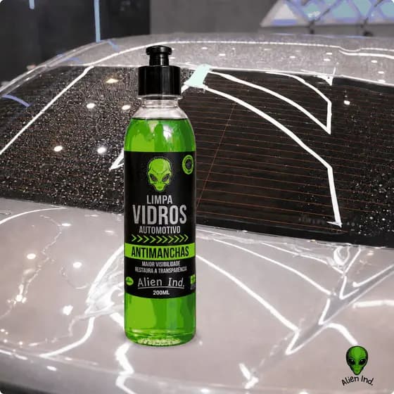 Limpa Vidros Automotivo Alien Ind Antimanchas Para-brisa Retrovisor Espelho Carro Repele Água