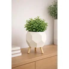Vaso Cachepot Decoração Estilo Moderno Clássico Formato Geométrico Para Sala Quarto Cozinha