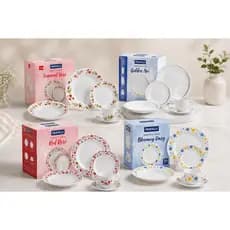Aparelho Jantar 20 Peças de Cerâmica Completo Elegante Charmoso Jantar Completo Cerâmica