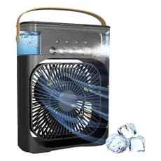 Ventilador Climatizador Umidificador Portátil USB Umidificador Água Fresca