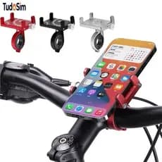 Suporte Para Celular GPS Bike Bicicleta E Motocicleta Em Aluminio Resistente sem Furação