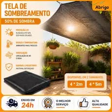 50% 4x2M/4x5M Tela de Sombreamento Preta,Com Proteção UV,Tecido de Proteção Solar para Estufas, Jardins e Campos