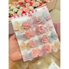 Faixinha de bebê jardim | Faixinha borboletas | enfeite de bebê | acessório de cabelo para meninas