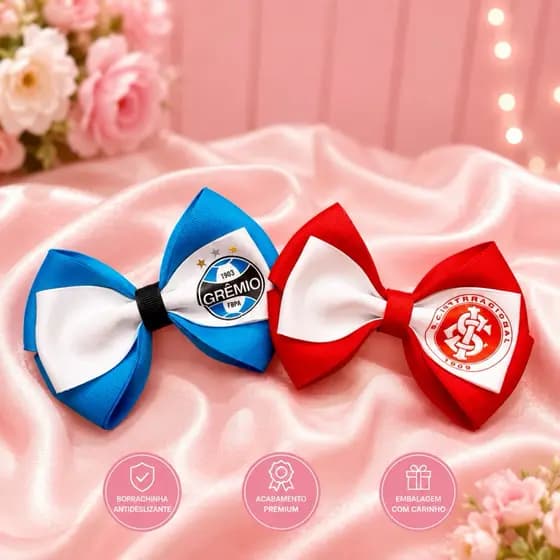 Laço de cabelo times de futebol | Laco de cabelo infantil| laco de bebe