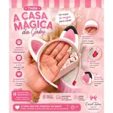 Tiara A Casa mágica da Gaby | Tiara Pandy | Tiara orelhas gatinho | Tiara de cabelo para meninas