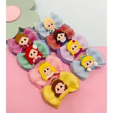 Laço princesas | Laço de cabelo pequeno princesas Disney | enfeite de cabelo menina branca de neve | laço Cinderela