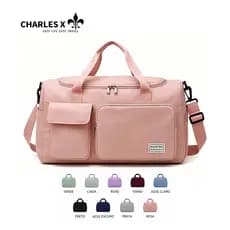 Mala de viagem esportiva CHARLES X com bolsos impermeáveis alças laterais e capacidade de 30 litros