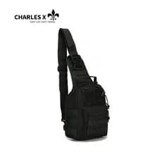 CHARLES X Bolsa Tática Transversal Peito E Ombro Impermeável Viagem Esportivo ao Ar Livre Sling Sport Unisexx