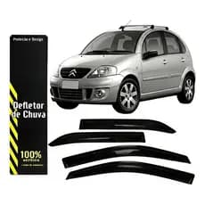 Calha Chuva Defletor Citroen C3 (exceto New) 2003/2012 4ptas
