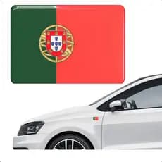 Adesivo Resinado Bandeira Portugal Carro Moto Notebook 8x5cm Portugal