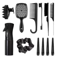 12 Peças Escovas De Cabelo Pente De Cauda Pontiaguda Escova De Shampoo Para Massagem No Couro Cabeludo Adequada T