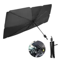 Protetor Solar Para Para-brisa Carro Tipo Guarda-chuva 140x80cm Grande