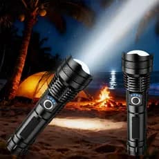 Mini Lanterna Tática Chaveiro USB LED Potente para Uso Diário e Emergência