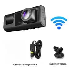 Nova câmera de painel de carro HD 1080P, câmera de 3 lentes, gravador DVR, câmera de direção yihan