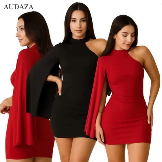 Vestido Manga Nula Curto Festa – Design Ajustado de Alta Performance, Busto Forrado e Sensual