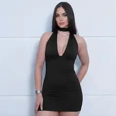 Vestido Multiformas Decote V Moda Gringa Estilo Paty Tendência Amarração Costas Nuas Verão