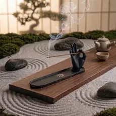 Suporte Incenso Moderno Porta Incenso Decorativo Bandeja Coletora Cinzas Aromaterapia Zen