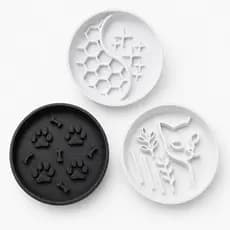 Kit 3 Comedouro Lento para Gatos e Cachorros com Design Labirinto Anti Stress