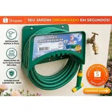Suporte Para Mangueira Fixo Verde PVC Ibira 516