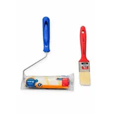 Kit Pintura Completo Rolo Tigre 9mm e Pincel Atlas para Acabamento