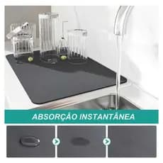 Tapete Escorredor de Louça Super absorvente 30x40CM Dobrável Aparador de Louça