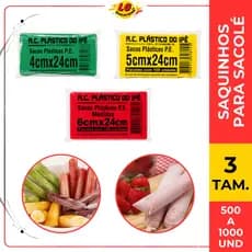 Saco Sacolé Ipê Transparente Para Geladinho Chup Chup Dindin Embalagem Alimentícia