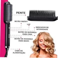 BRANCA - Escova Alisadora Elétrica Bivolt