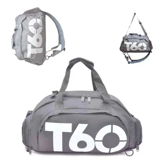 Cinza - T-6 - Bolsa Esportiva Multifuncional Transversal