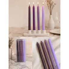 KIT — 4 Velas de Cera 25cm Sem Perfume Vela Bride To Be Decoração