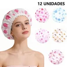 Kit 3/6/9/12 Touca de Banho Impermeável Estampadas Alta Qualidade Estampas Lindas Variadas #B