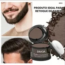 Pó modelador de penteado masculino com Puff à prova d'água fácil de usar namoro dia dos namorados