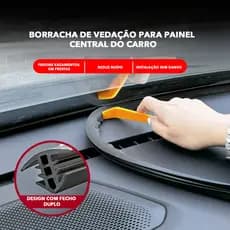 Borracha de Vedacao Painel Central do Carro Tira de Silicone Anti-Poeira Reduz Ruido Automotivo