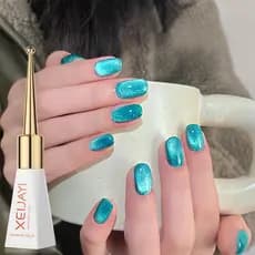Esmalte em Gel Olho de Gato Profissional 10ml - Com Efeito Holográfico e Brilho Ultra Intenso, Acabamento de Salão