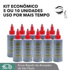 Cola Lace Wig e Cílios 30ml Kit 5 ou 10 Unidades – Cola Transparente para Peruca e Extensão de Cabelo Longa Duração