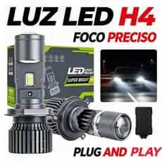 Par Ultra Led Lâmpada Super Led H4 Mini Projetor LED 200w 30000lm Carros Motos Alto Brilho Fácil Instalação