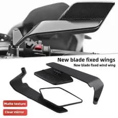 Espelho Retrovisor New Airfoil Asa De Vento Esportivo Universal HONDA/YAMAHA TODAS