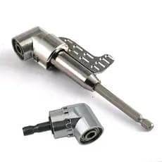 Adaptador Angular Metálico Durável - 105° e 90° Curto/Longo 130MM para Parafusadeira e Furadeira