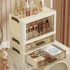 Porta Organizador De Mesa Gaveta Treco Maquiagem De Mesa Multifuncional Estilo Minimalista
