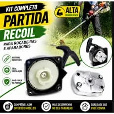 Puxador Partida Completa Roçadeira Nakasaki Nk650 65cc