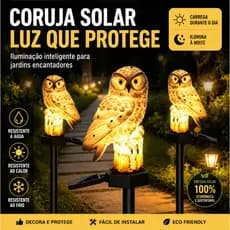 Luz Solar Decoração De Coruja De Jardim Luz Solar Atmosfera Luz à Prova D'água