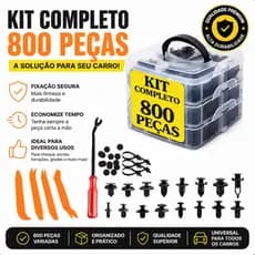 Jogo Presilhas Grampos Automotivos Carro 800 Peças