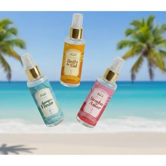 Kit 3 Body Splash Encantos do Brasil Yes Cosmetics