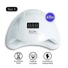 Cabine Estufa De Unha Sun 5 Digital 48w Bivolt 24 leds Uv Para Unhas Gel Acrígel (3672)