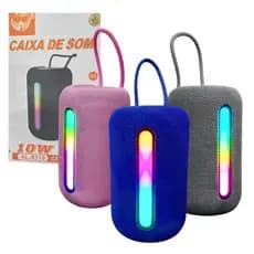 Caixa de Som portátil Potente de malha de tecido Bluetooth Rgb 5.3 5W Wireless speaker SH-319
