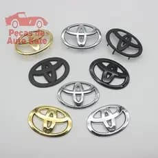 Capa de Emblemas Internos para Volante Toyota em Material ABS para Rav4 Corolla Altis Camry Vios Reiz Peças de Acabament