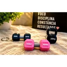 Chaveiro Halter Peso 25kg/ Halter kettlebell 20kg Academia Fitness