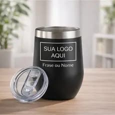 Copo Térmico Cuia Personalizada Inox 350 ML Aço Inox