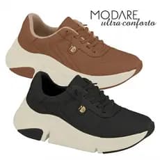 Tênis Feminino Modare Original Ultra Conforto Preto Avela Ortopédico 7401.104