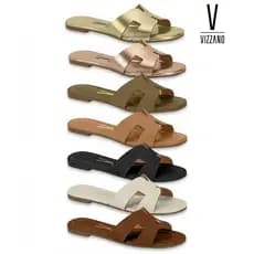 Tamanco Rasteirinha Feminino Vizzano Original Napa Conforto Premium Adulta 6371.367/167